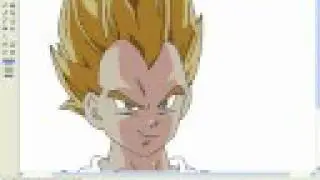 SSJ Vegeta Jr In MS Paint