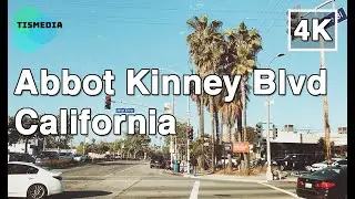 【4K】🇺🇸🌴Walking around Abbot Kinney Boulevard in Los Angeles🎧, California, United States