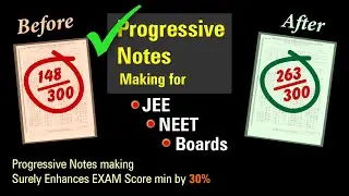 Progressive NOTES for JEE Main 2021 is a clear BOOSTER !!!