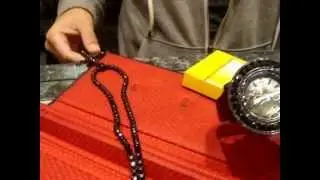 BLACK DIAMOND CHAIN WITH WATCH