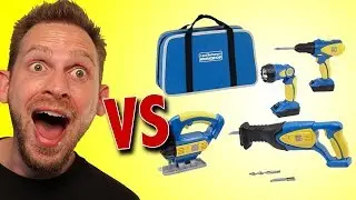 Just Like Home Workshop Deluxe Power Tool Set Unboxing