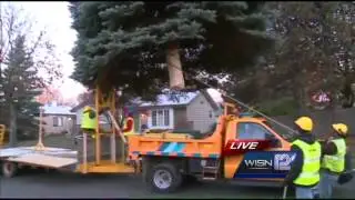 City/county Christmas Tree begins trek to Red Arrow Park