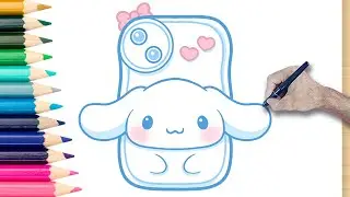 Как нарисовать Синнаморолла в формате iPhone