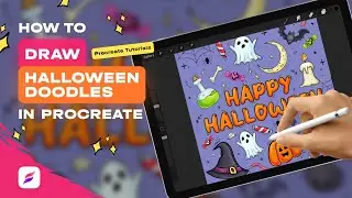 How to make Halloween themed doodles 🎃 How to Draw doodles in Procreate