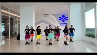 GIFTS FROM GOD | LINEDANCE |CHOREO : SHOBRIELO PHILIP GINE (SG) DEMO: HAPPY COLORFUL GB 💃💃