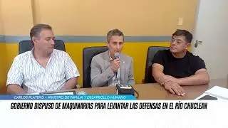 Gobierno dispuso de maquinarias para levantar las defensas en el r&iacute;o Chuclean