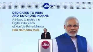 Mr.Mukesh Ambani Speech At Reliance Jio Launch Event.