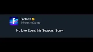 Fortnite Cancelled the Live Event..