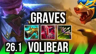 GRAVES vs VOLIBEAR (JGL) | 56K damage | EUNE Challenger | 26.1