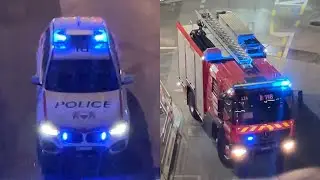 [STUCK IN TRAFFIC] Lausanne police + Fire truck responding