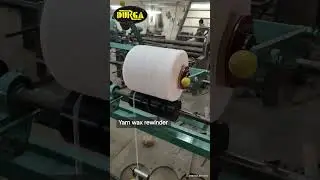 Parallel yarn winding machine | Yarn wax rewinder machine | How to wax yarn #wax #machinery #yt