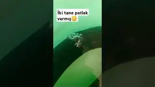 Patlak bisiklet lastiği yama yaparak tamir..