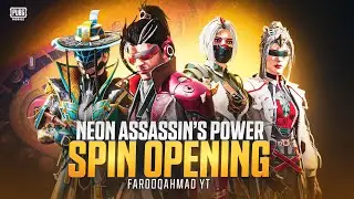 Neon Assassin's Power 8 Mythics Lucky Spin | 🔥 PUBG MOBILE 🔥