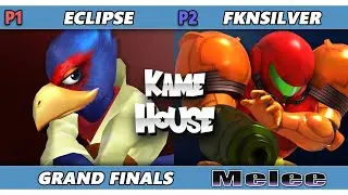 Kame House 135 GRAND FINALS - Eclipse (Falco) Vs. fknsilver (Samus) Smash Melee - SSBM