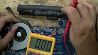 Como saber se o circuito de carregamento do notebook está funcionando?