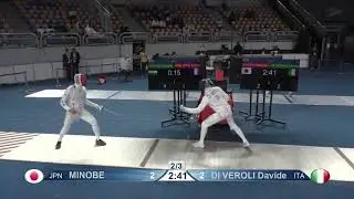 Epee Fencing - Red vs Blue! | Minobe K vs Di Veroli D