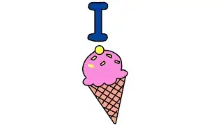 I for Ice Cream 🍦 | Alphabet Drawing for Kids | Easy & Cute Drawing