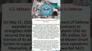 Pentagon Spends $1.3B on AI & Heavy Weapons! 🇺🇸💥 #MilitaryNews