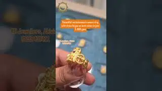 Venkateswar swamy gold ring with shiva lingas on both sides