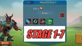 Lords Mobile Normal Stage 1-7  Mutant Tree I  Normal Stage 1-7