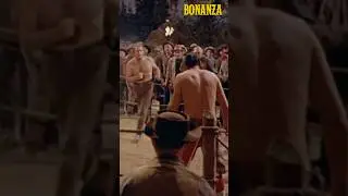 BONANZA Hoss Knocks Down The Duke