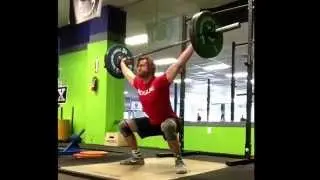 Snatch 85% x2 195, 90% 205/210 7/25/15