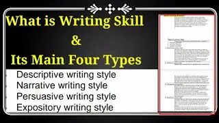 What is writing Technique | what is writing styles