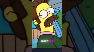 Homer Simpson chasing car