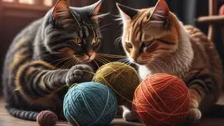 Adorable Fat Cat Couple's Sweet Daily Life Moments
