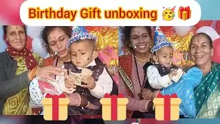 Baby 1st Birthday Gift Unboxing 🎁 | Cute Baby Reaction | Birthday Vlog