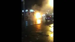 Car fire in Port Credit