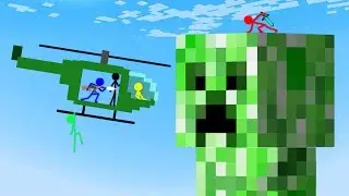 Stickman VS Minecraft: Creeper Apocalypse - AVM Shorts Animation