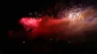 Feuerwerk beim 100. Geburtstag der Goethe-Universität