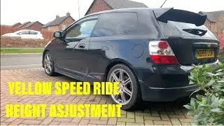 EP3 Type R adjusting Yellowspeed rear coil overs