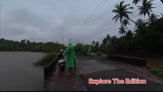 Kerala Village Walk In Monsoon | Roads | Canoli Canal | Fishing | Mangrove Forest | Tea Shop | 4K