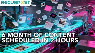 I Automated 6 Months of Social Media Posts in 2 Hours 🎬 RecurPost review