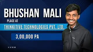 Vibrantminds Candidate Bhushan Mali hired by Thinkitive Technologies Pvt Ltd!!!