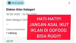 Terlanjur aktif di iklan Gofood (Gobiz), Saldo Terpotong Habis? Ini cara menonaktifkannya!