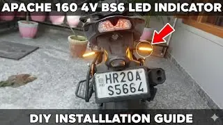 😍Installed LED Indicators in Apache RTR 160 4V bs6 [2021]