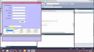 C# Tutorial - Search data in database