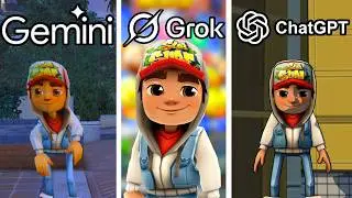 ChatGPT vs Gemini vs Grok: Crean Subway Surfers desde CERO