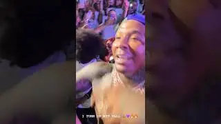 Moneybagg Yo Dancing With Fans At His Show