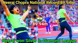 Neeraj Chopra won 🥈 🔥 in Diamond League|Neeraj Chopra New National Record 89.94m|Diamond League