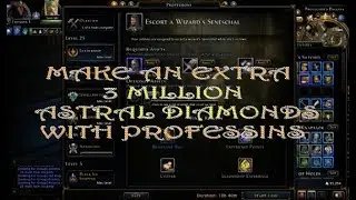 Neverwinter Putting professions to good use got 3 million Astral Diamonds worth of resonance stones