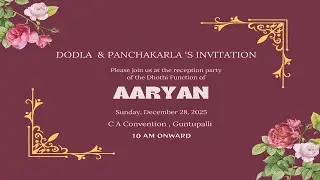 AARYAN Dhoti Function