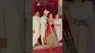 Aadar Jain & Alekha Advani Got Married & Poses With Family😍 #shorts #bollywood #wedding