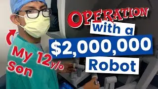 Время игры! 12-летний ребёнок играет в Operation™, используя робота стоимостью 2 000 000 долларов 😱