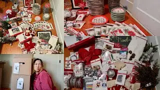 unbox michael's $5 christmas grab bags with me! | christine n