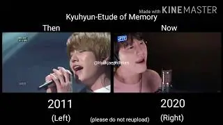 Super Junior Kyuhyun Etude of Memory Now and Then - 2011 vs 2020 Performance