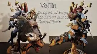Vol'jin (World of Warcraft) Sculpture - Timelapse